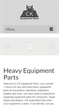 Mobile Screenshot of ckequipmentparts.com